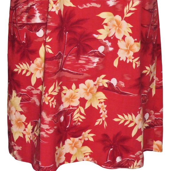 Tommy  Bahama 100% Silk  A Line Floral Dress Size M - Picture 4 of 9